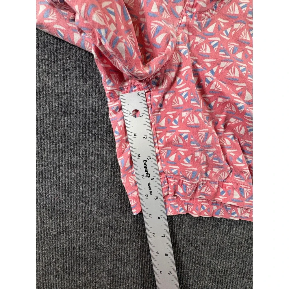 Columbia PFG Super Bonehead Pink Sailboat Print Short Womens 10 Nautical Coastal